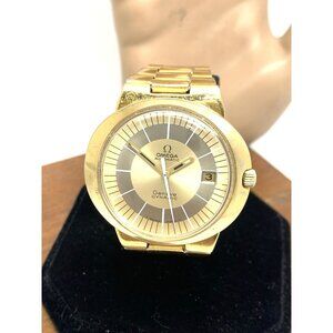 Omega Dynamic 563 Men's Watch 1970 Vintage Swiss Automatic Date Gold Steel 41mm
